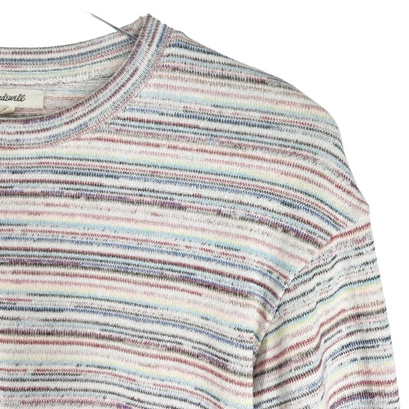 MADEWELL Multi colored Bubble Textured Crop summer Top | women;s x-small - Picture 4 of 10